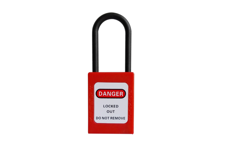 slim insulated shackle safety padlock